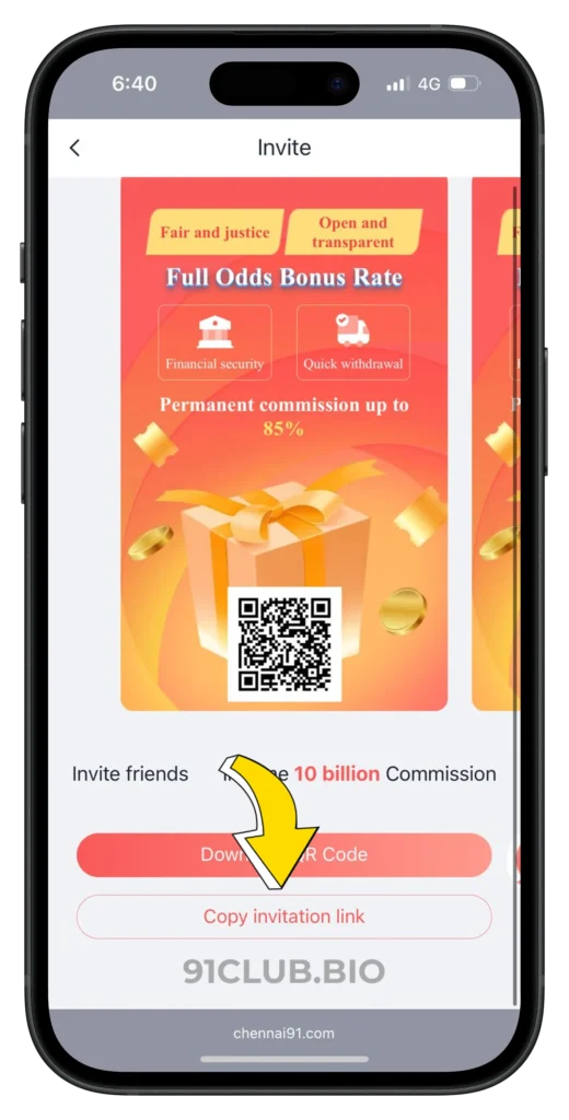 91-club-invitation-link